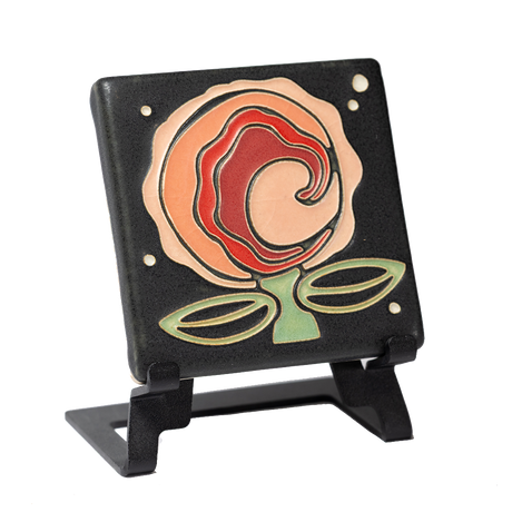 Cosmic Bloom 4x4 Tile in Pink