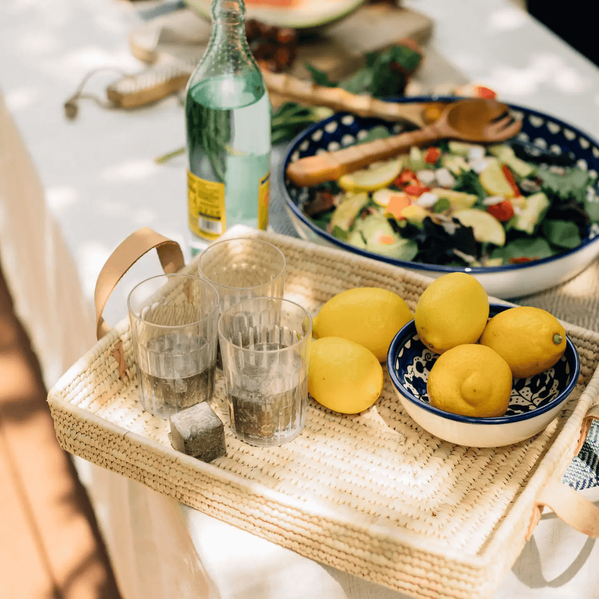 Rectangle Handled Basket from Ten Thousand Villages at Pinch in Northampton, MA