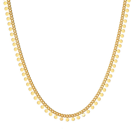 Shine a Light Coin Chain 16" Necklace