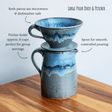 Pourover & Pitcher Set in Lakeshore Grey from Dock 6 Pottery at Pinch in Northampton, MA