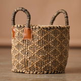 Bahana Handled Jute Basket 10"