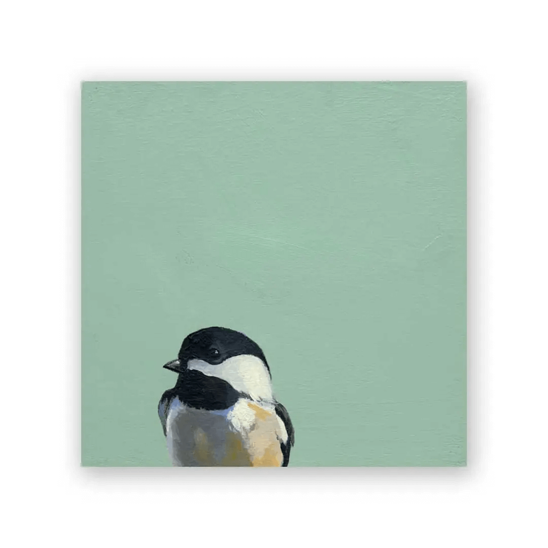 Chickadee 6x6 Wooden Panel