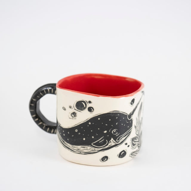 Square Mug "Narwhals of Love" at PINCH