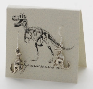 T. Rex Earrings in Sterling Silver