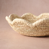 Seba Scalloped Palm Leaf Basket