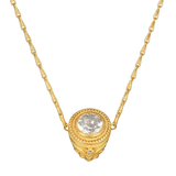 Guiding Spirit Labradorite Feather Locket Necklace from Satya at Pinch in Northampton, MA