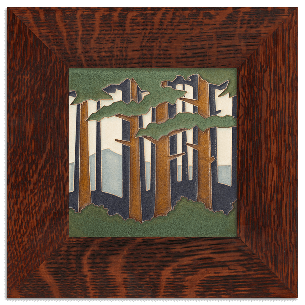 Pine Forest 8x8 Tile from Motawi Tileworks at Pinch in Northampton, MA