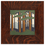 Pine Forest 8x8 Tile from Motawi Tileworks at Pinch in Northampton, MA