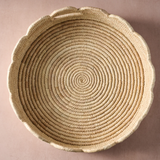 Seba Scalloped Palm Leaf Tray