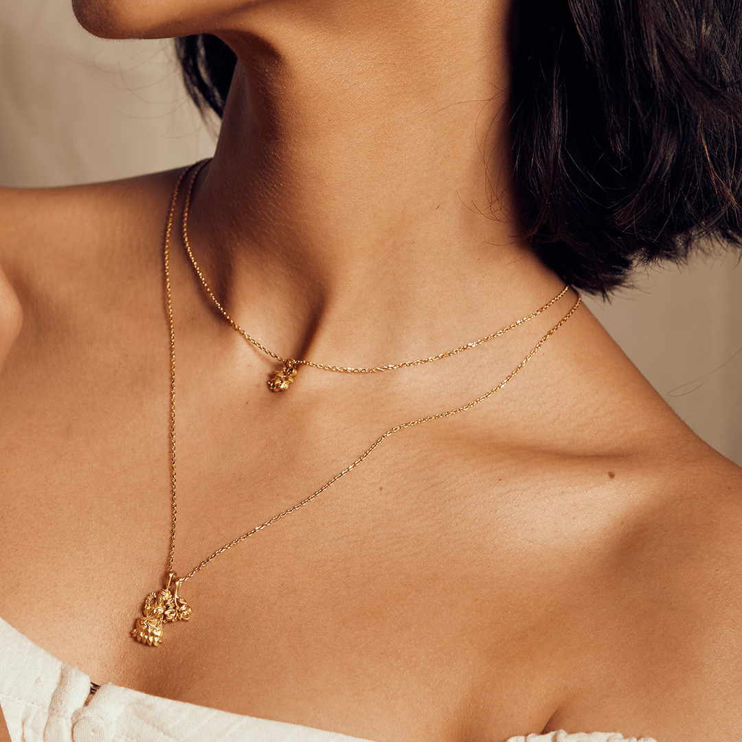 Lakshmi Flower Necklace from Satya at Pinch in Northampton, MA