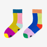 Mismatch House Socks L/XL in Rainbow