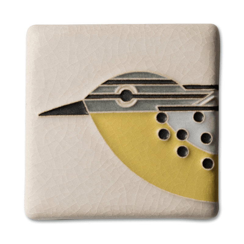 Warbler Tile in Bone 3x3 at PINCH