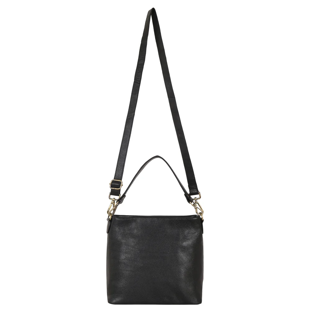 Tabor Milled Leather Crossbody Bag