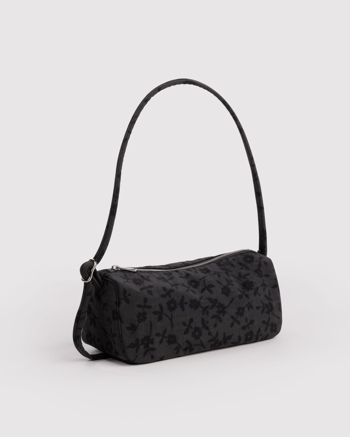 Nylon Loaf Bag in Charcoal Ditsy Floral