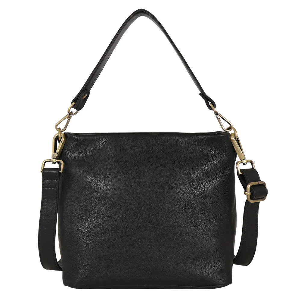 Tabor Milled Leather Crossbody Bag