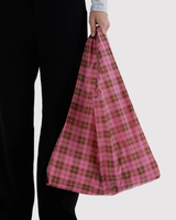 Azalea Pink Tartan Standard Baggu