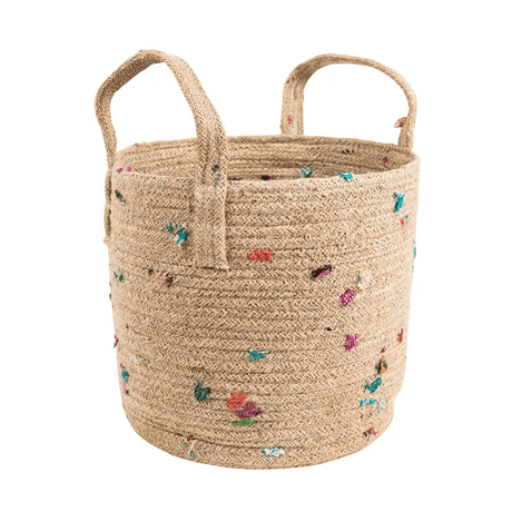 Bright Bits Jute Basket 10" from Ten Thousand Villages at Pinch in Northampton, MA