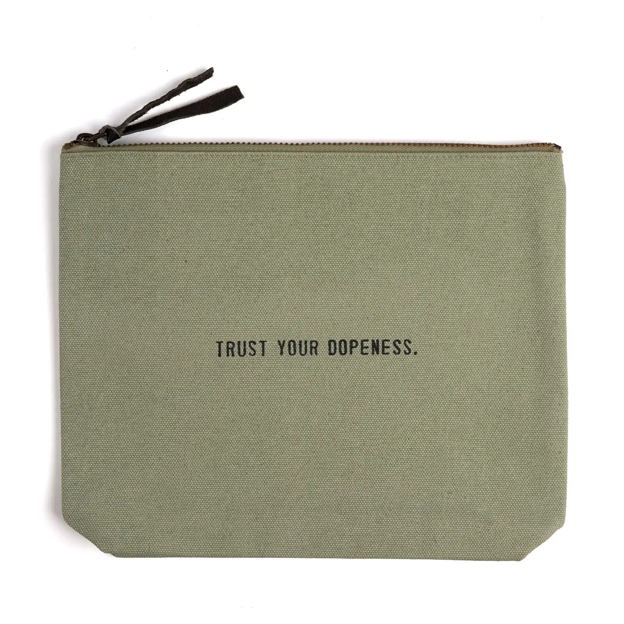 "Trust Your Dopeness" Canvas Bag in Mint