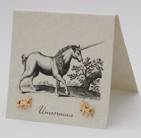 Unicorn Earrings in 14k Gold Fill at PINCH