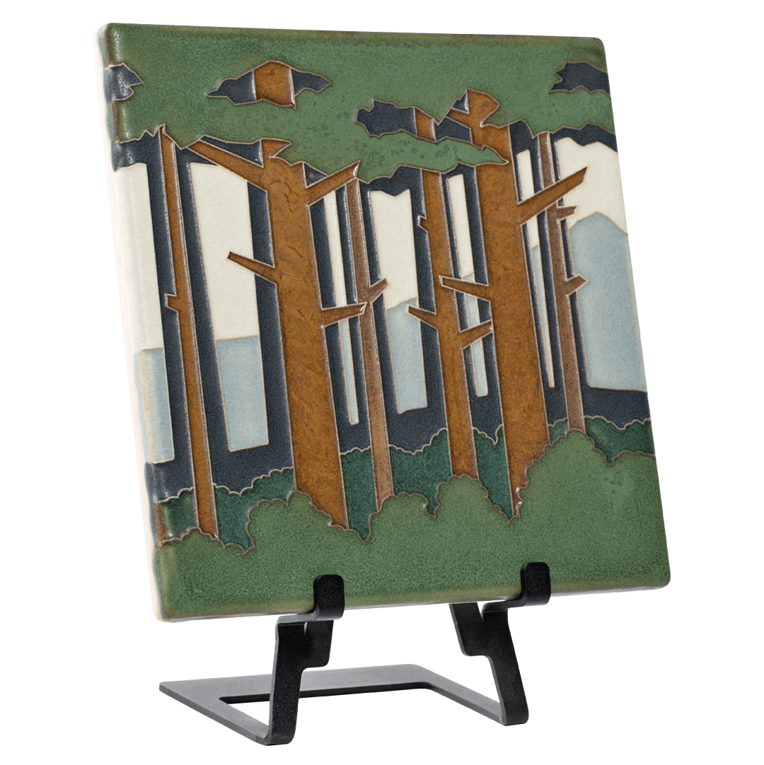 Pine Forest 8x8 Tile from Motawi Tileworks at Pinch in Northampton, MA