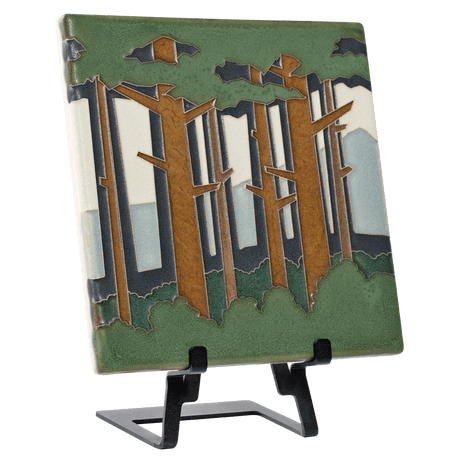 Pine Forest 8x8 Tile from Motawi Tileworks at Pinch in Northampton, MA