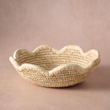 Seba Scalloped Palm Leaf Basket