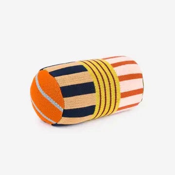 Patchwork Stripe Bolster Pillow in Desert