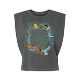 Flock with Pride Boxy Tank in Pepper