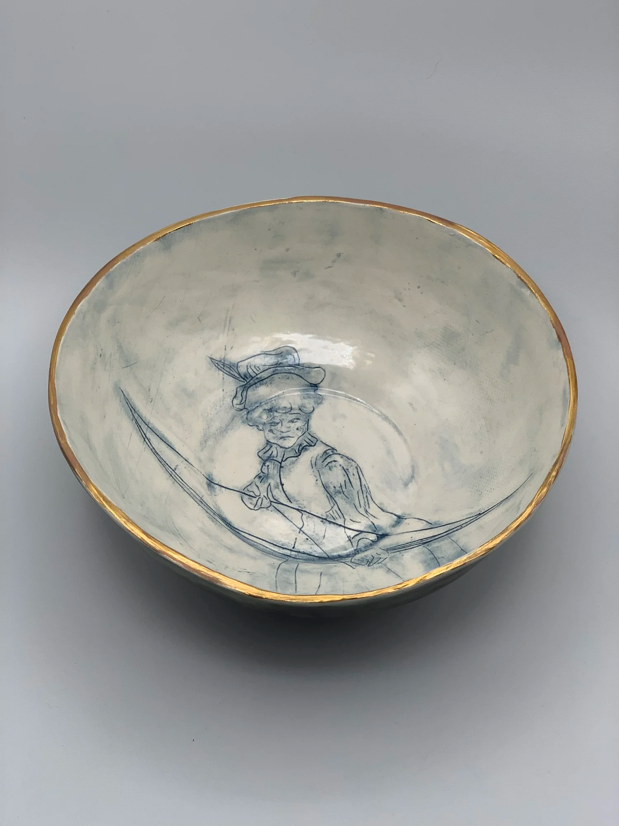 Small Bowl "The Archer is a Lady"