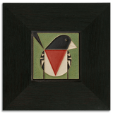 Rose-Breasted Grosbeak 4x4 Tile in Green from Motawi Tileworks at Pinch in Northampton, MA