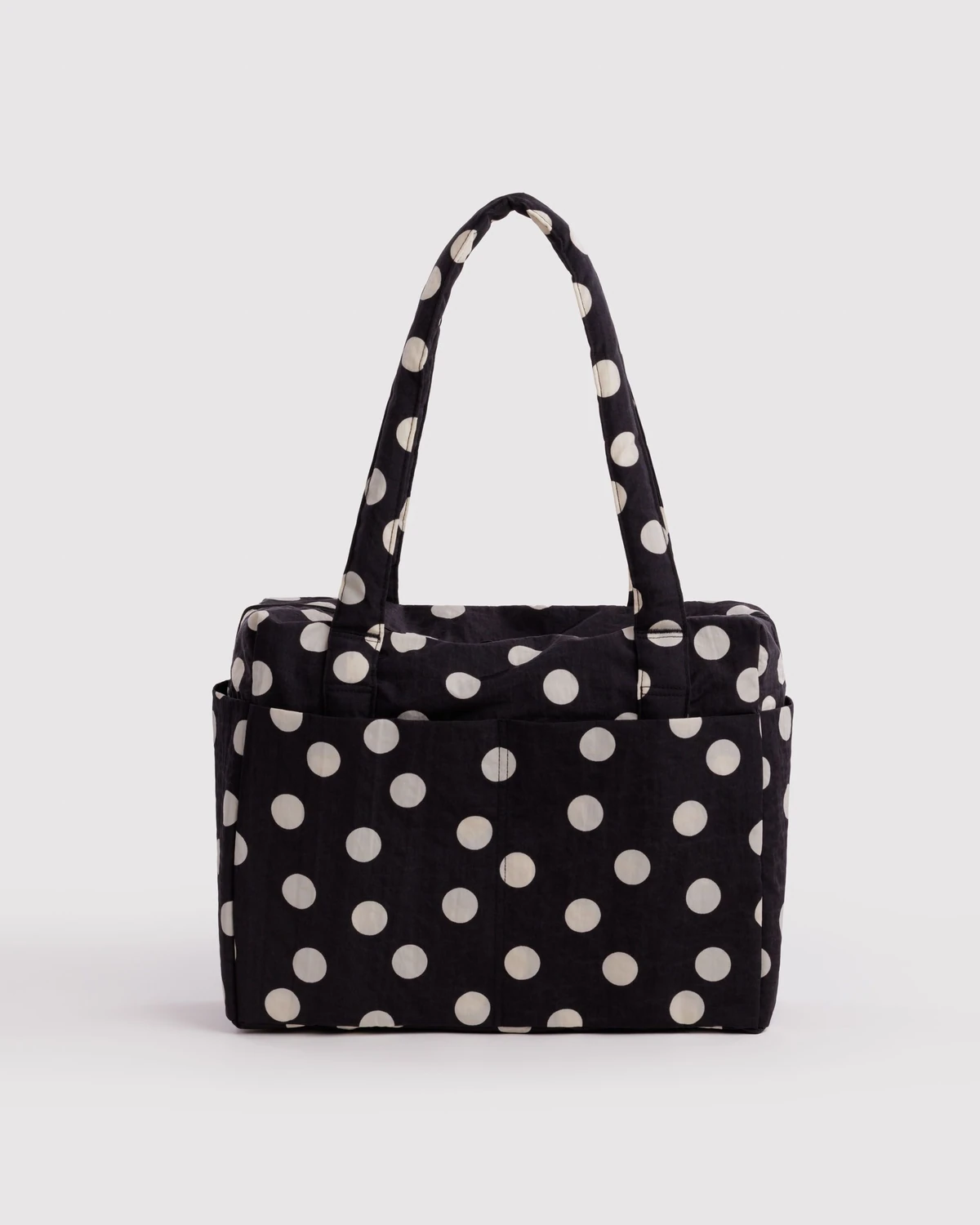 Black and Cream Polka Dot Small Cloud Carry-On
