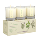 Herb Garden Votive Trio