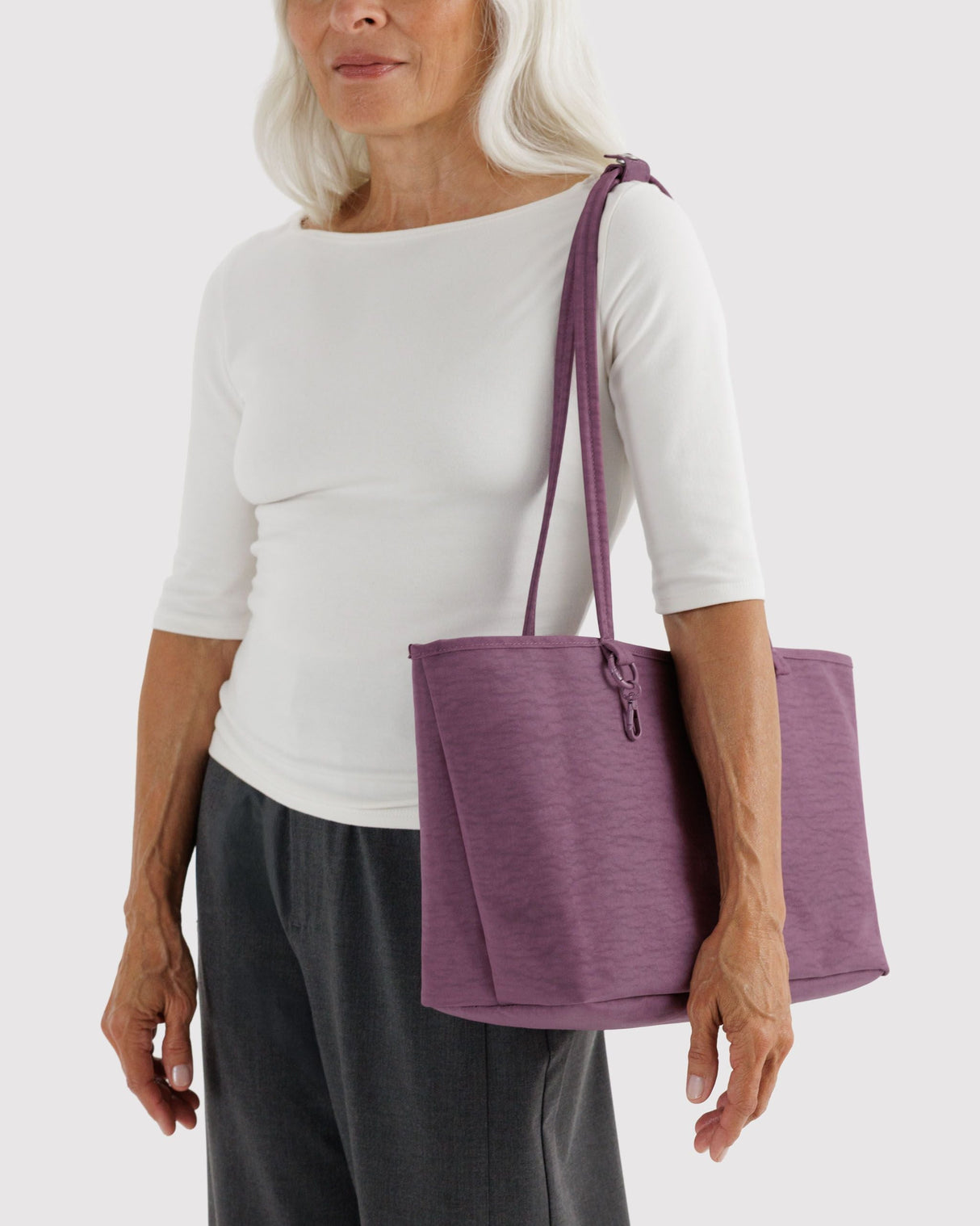 Medium Reversible Tote in Wild Plum Mix