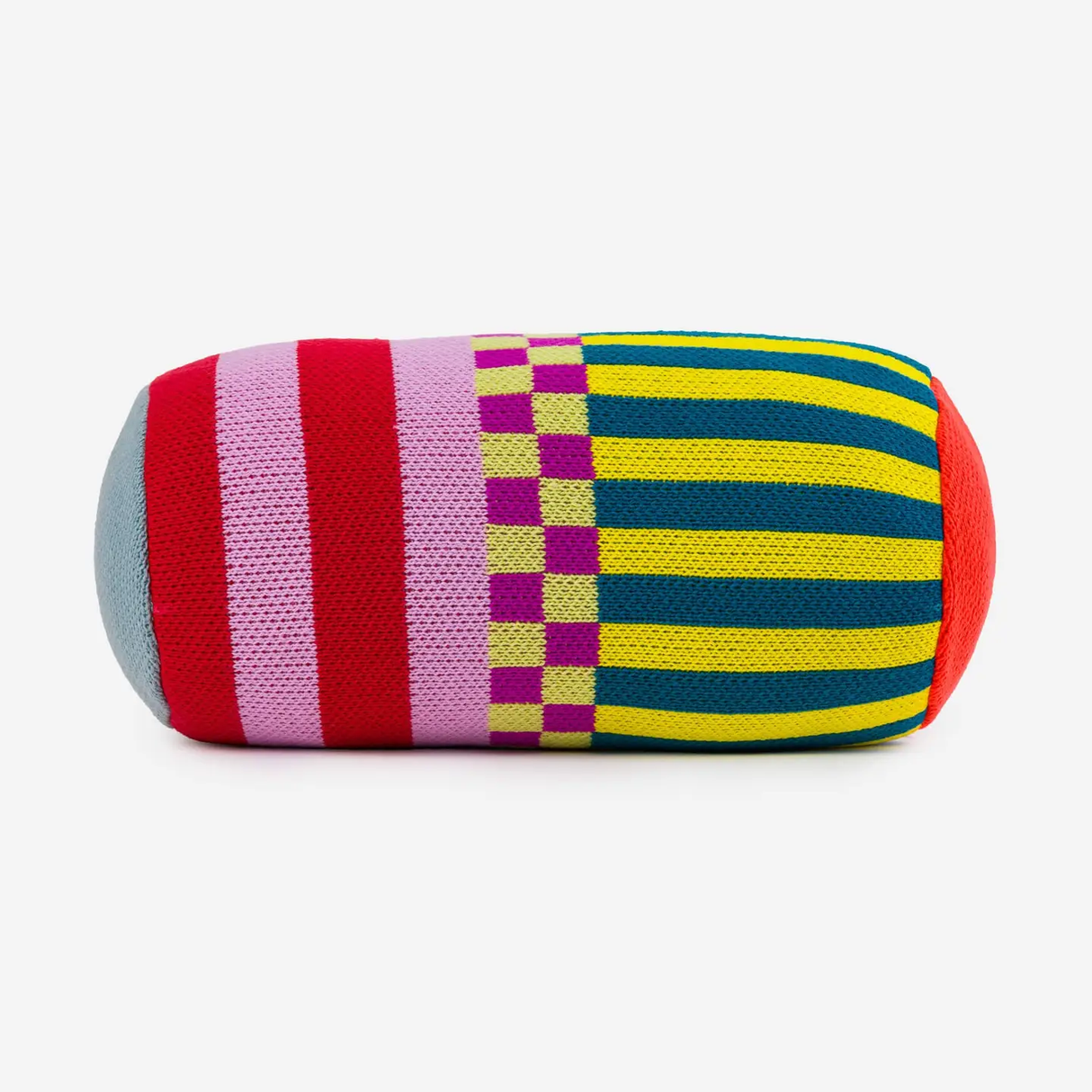 Pattern Patch Bolster Pillow Multi