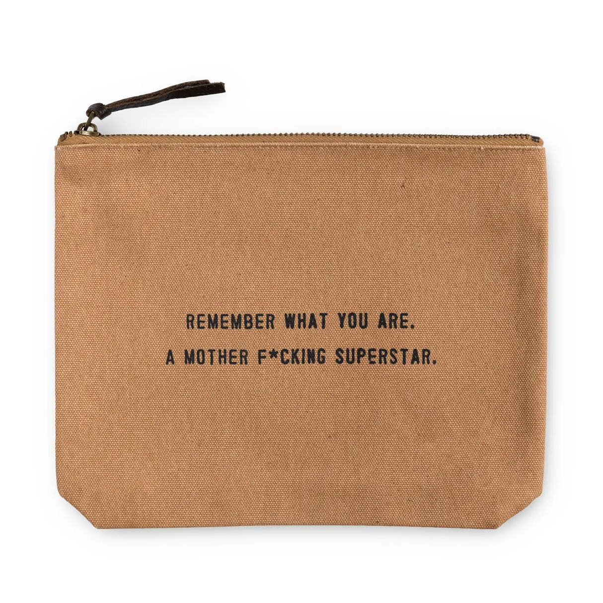 Remember What You Are Canvas Bag in Blush