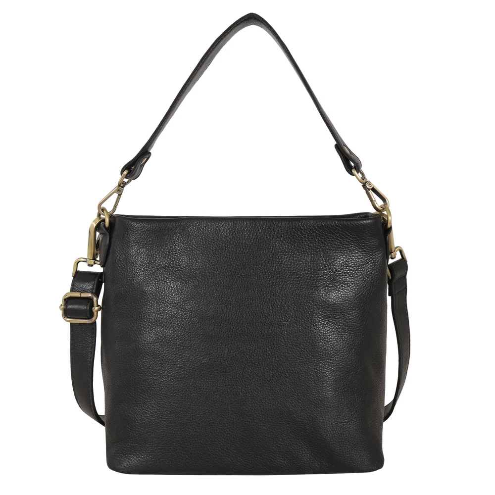 Tabor Milled Leather Crossbody Bag