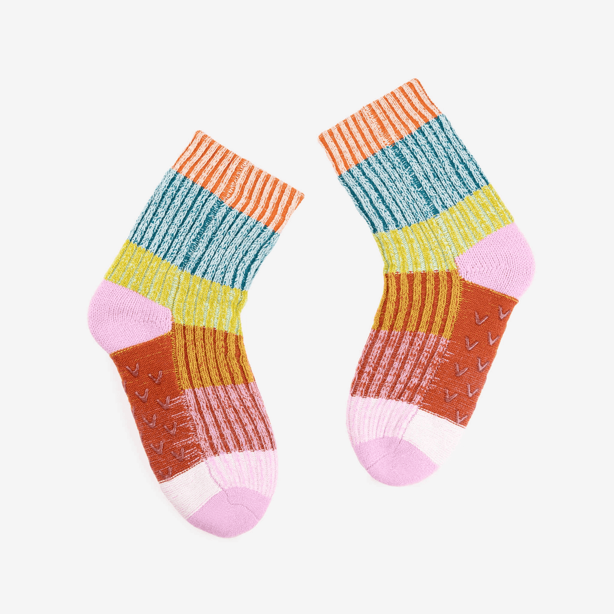 Mosaic House Socks L/XL in Rust Lilac