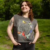 Flock with Pride Boxy Tank in Pepper