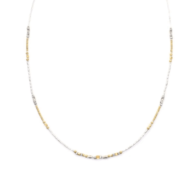 Thai Stering Silver Necklace with Gold Fill and Gold Vermeil from Chipita at Pinch in Northampton, MA