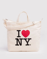 Horizontal Zip Duck Bag with I Love NY