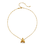 Sacred Light White Topaz Firefly Necklace in 16"