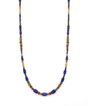 Gold Fill Necklace with Lapis, Jade, and Garnet at PINCH