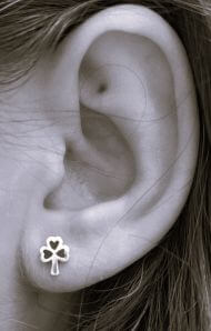 Clover Earrings in Sterling Silver at PINCH