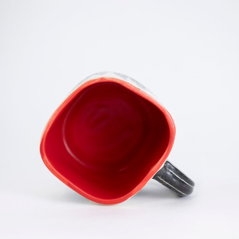 Square Mug "Fox in Tall Grass"