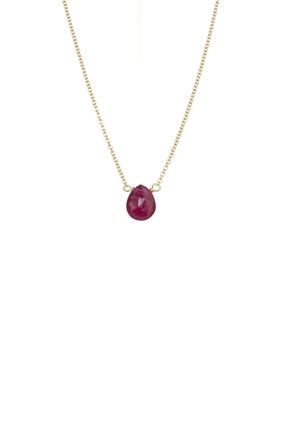 Ruby Pinch Gold Fill Ruby Necklace | Shop Curated, Crafted Goods at PINCH