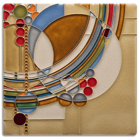 Tile 8x8 March Balloons from Motawi Tileworks at Pinch in Northampton, MA