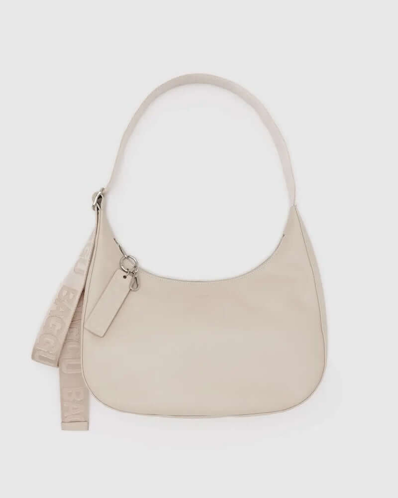 Medium Crescent Stone Leather Bag at PINCH