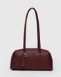 Mahogany Recycled Leather Bowler Bag from Baggu at Pinch in Northampton, MA