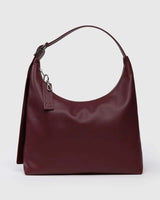 Mahogany Recycled Leather Shoulder Bag from Baggu at Pinch in Northampton, MA