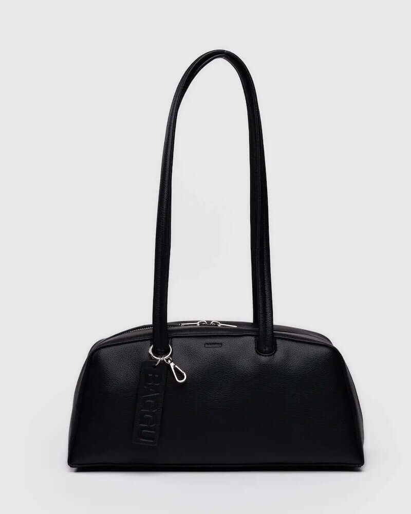 Black Recycled Leather Bowler Bag from Baggu at Pinch in Northampton, MA